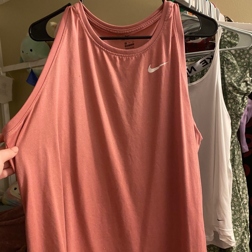 Salmon Pink Nike Workout Top